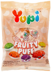 Yupi Fruity Puff Gummy Candy, 110g, Delicious, Soft & Chewy Fruity Gummies, Fun Snack for Kids & Adults