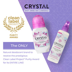 Crystal Essence Deodorant - Mineral Roll on Vegan Deodorant for Women and Men, Unscented - 2.25 fl. oz. (3 Pack) (Packaging May Vary)