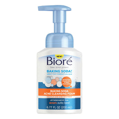 Bioré Baking Soda Acne Cleansing Foam, Dermatologist tested and ph balanced - 6.77oz
