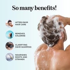 Maple Holistics After Swim Shampoo and Conditioner Set - Chlorine Shampoo and Conditioner for Swimmers with Tea Tree and Rosemary Oil - Clarifying Shampoo for Hard Water Chlorine and Saltwater with Replenishing Oils