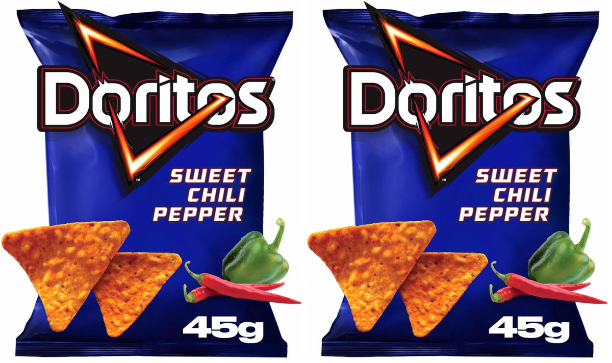 Doritos Sweet Chili Tortilla Chips - 45g (Pack of 2)