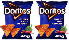 Doritos Sweet Chili Tortilla Chips - 45g (Pack of 2)