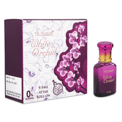 Alcohol Free Attar Roll On - 9.9ml | Exquisite & Long Lasting Fragrance (Pack of 1-9.9ml, White Orchid)