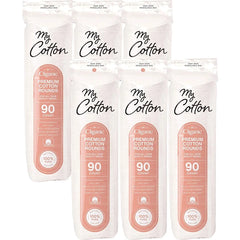 Cliganic Premium Cotton Rounds for Face (540 Count) | Hypoallergenic, Lint-Free Makeup Remover Pads