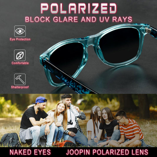 Joopin Polarized Sunglasses Men Women, Classic Square Sun Glasses 100% UV Protection Driving Fishing