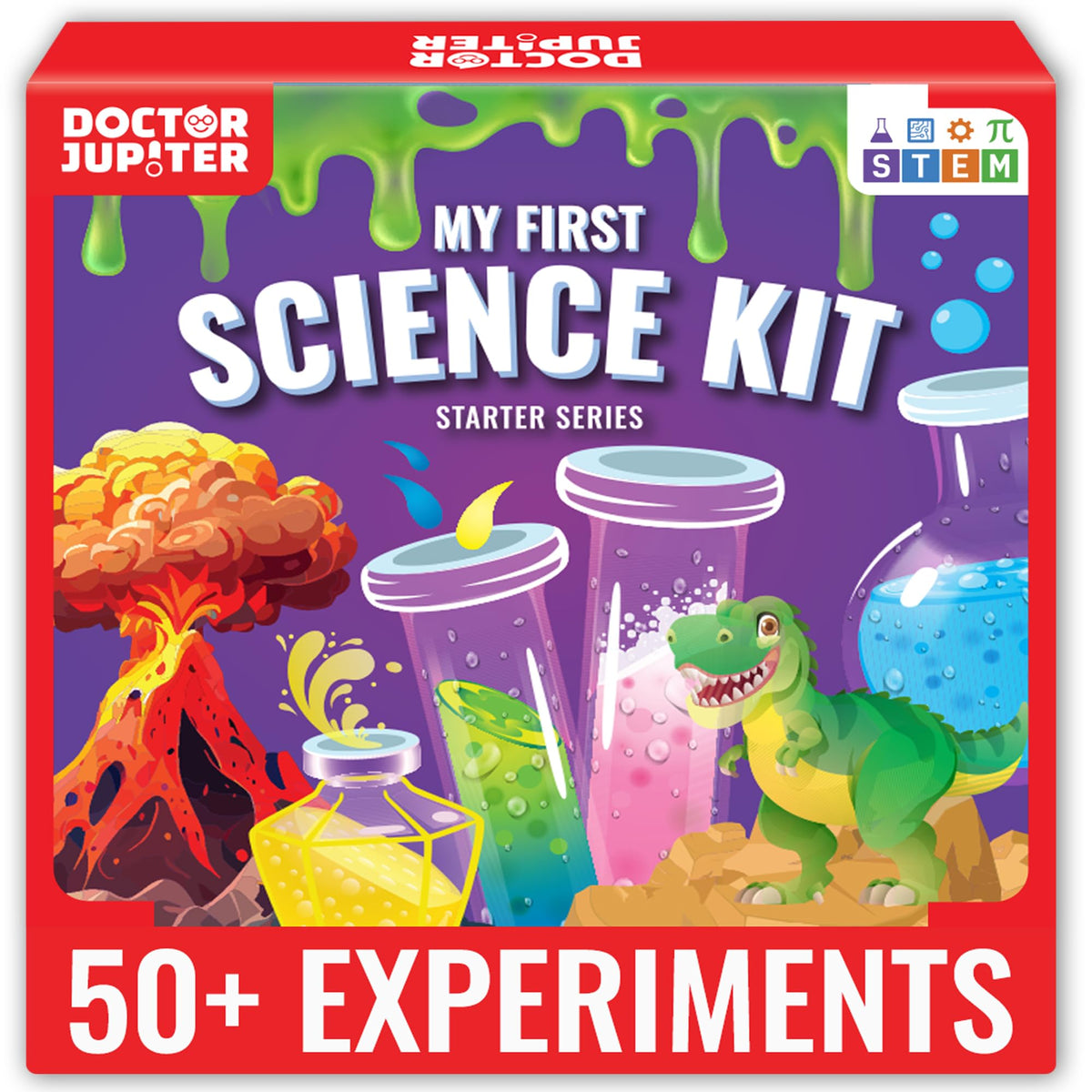 Doctor Jupiter Toy Science Kit for Boys & Girls Ages 4-5-6-7-8| Birthday Gifts for 4+ Year Kids| Learning & Education Toys | 50+ Experiments Starter Science Series