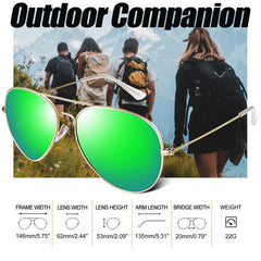 Joopin Polarized Aviation Sunglasses for Men Women Classic Sun Glasses for Driving Fishing with UV Protection