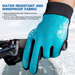 SIMARI Winter Gloves Men Women Touch Screen Glove Cold Weather Warm Gloves Freezer Work Gloves Suit for Running Driving Cycling Working Hiking 102 - Norse Blue