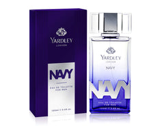 Yardley Navy Eau De Toilette 100ml - Fresh Marine Fragrance, Long-Lasting Scent for All-Day Confidence