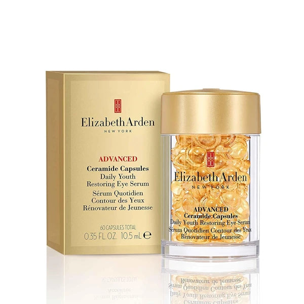 Elizabeth Arden Advanced Ceramide Eye Serum Capsules, Youth Restoring Daily Skin Care, 60 Count