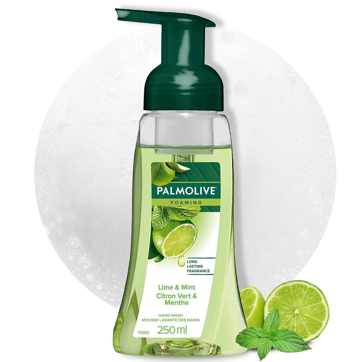 Palmolive Liquid Hand Soap Foam Pump Lime & Mint Liquid Hand Wash 250mL Green