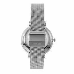 Fossil Women's Quartz Watch, Analog Display and Stainless-Steel Strap Silver Mesh