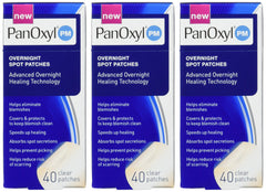 PanOxyl PM Night Spot Patches with Advanced Hydrocolloid Therapy Technology, 40 Patches (Pack of 3)