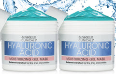 Advanced Clinicals Hyaluronic Acid Skin Care Gel Face Mask, Anti-Aging Hydrating Face Mask Helps Transform Dry Skin with Collagen, Chamomile & Aloe Vera, 5 fl oz (Pack of 2)