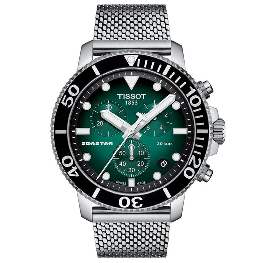 Tissot Chronograph Silver Strap Men's Wrist Watches T120.417.11.091.00, T1204171109100