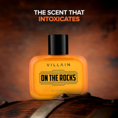 Villain On The Rocks Eau De Parfum For Men 100ml | Premium Long-Lasting Mens Fragrance | Woody, Citrus - Luxury Perfume| Ideal Gift for Men