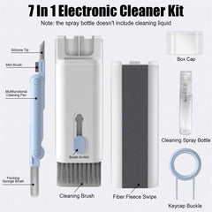 AtRyx Keyboard Cleaning Kit Laptop Cleaner, 7-in-1 Electronic Cleaner Kit, Multi-Function PC Electronic Cleaner Kit Spray for Monitor Cell Phone Bluetooth Headset Laptop Camera Lens