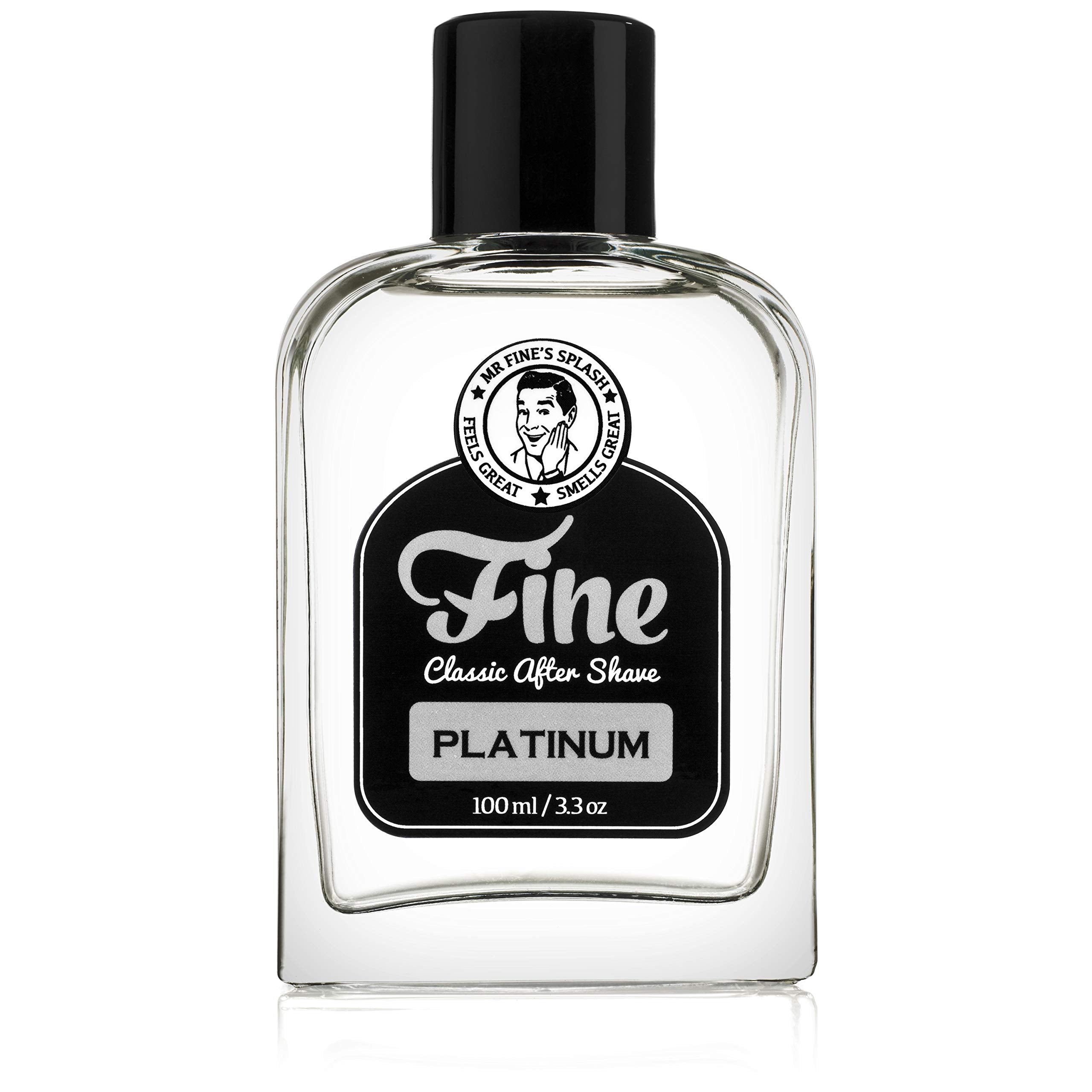 Mr Fine Platinum Mens Aftershave -A Splash Of Classic Barbershop Aftershave for Modern Men - The Wet Shaver s Favorite