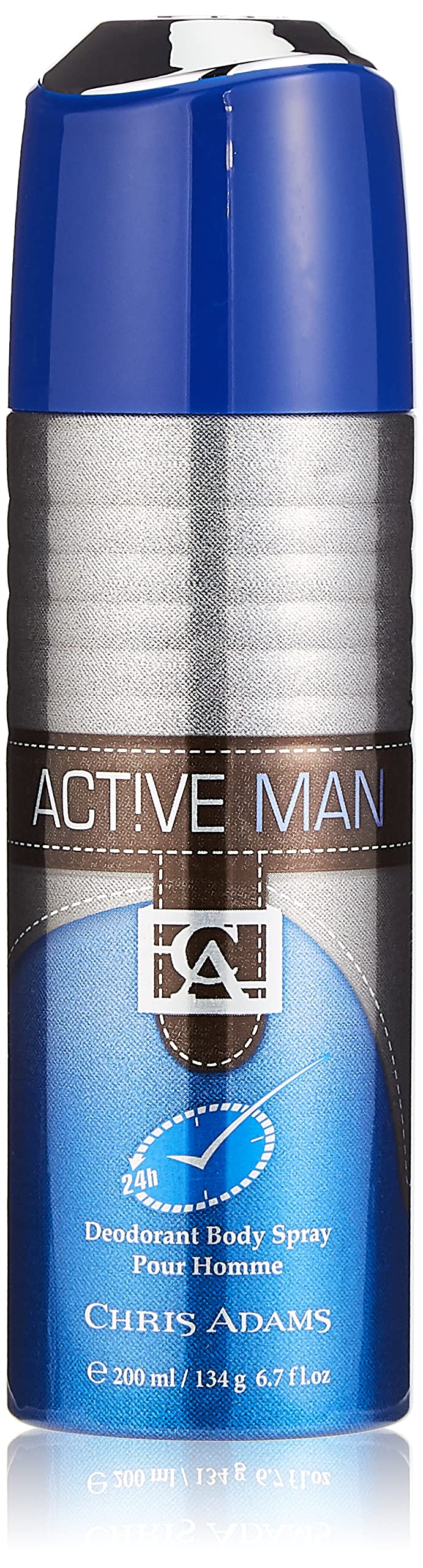 Chris Adams Perfumes Active Man Pour Homme Deodorant Body Spray For Men, 200 ml