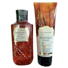 Bath & Body Works Men's Whiskey Toast Ultimate Hydration Body Cream and 3-in-1 Body and Face Wash 2 Piece Set