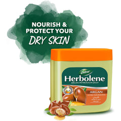 Dabur Herbolene Argan Oil Petroleum Jelly Enriched With And Vitamin E Helps In Glowing Skin - 225 ml