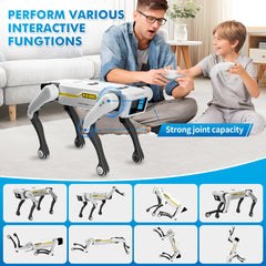 Dingdongwu Smart Robot Dog - Interactive STEM Pet with Voice Control, 30+ Actions & APP Programming, Durable Design for Kids Age 6+ (Compatible with iOS/Android)