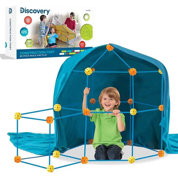 Discovery Flexible Construction Fort with 44 Rods & 25 Connector Blocks, 69 piece, Age 5+