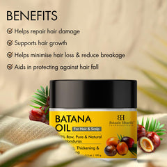 Botanic Hearth Batana Oil - Butter 100 ml - Deeply Nourishing & Revitalizing Hair & Skin Care