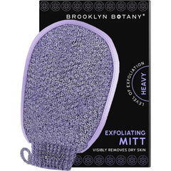 Brooklyn Botany Exfoliating Mitt for Bath and Shower – Heavy Duty Exfoliating Body Scrubber for Massage and Dead Skin Remover for Body – 1 Mitt