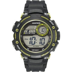 Armitron Sport Men's Digital Chronograph Resin Strap Watch, 40/8439, Black