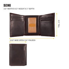 Carhartt Men's Standard Front Pocket Wallet - Dark Brown