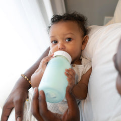Dr. Brown's Natural Flow® Anti-Colic Options+™ Wide-Neck Glass Baby Bottles 9 oz/270 mL, with Level 1 Slow Flow, 3 Pack, 0m+