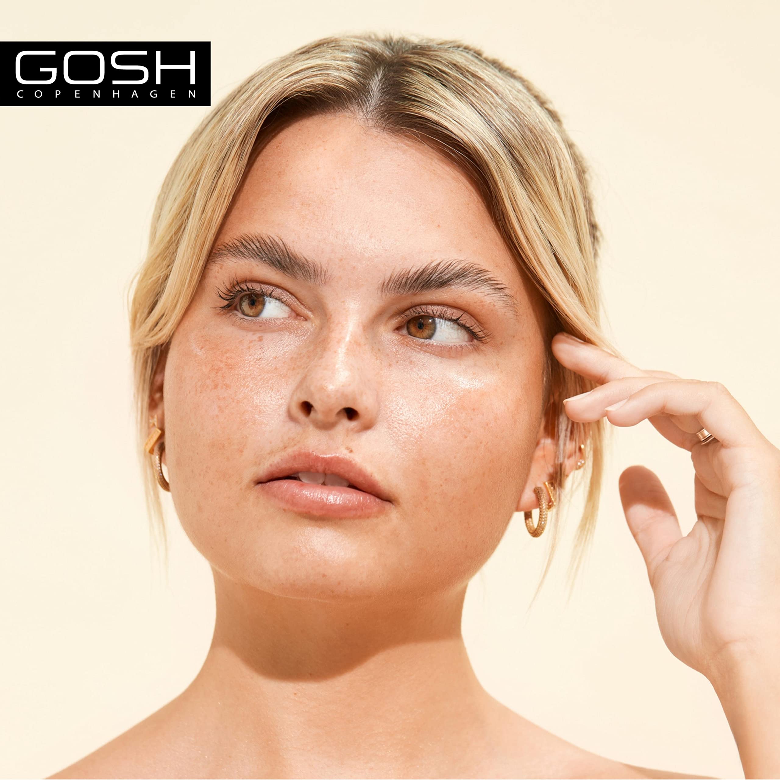 GOSH Foundation with SPF 15 for Light & Dark Skin, Vegan, Matte Makeup for Dry, Sensitive & Oily Skin, Smudge- and Sweat-Proof, Oil-Free, Adjustable Coverage, No Mask Effect, 008Y