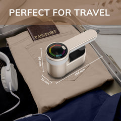 Travel Steamer for Clothes Portable Steam Iron - Handheld Clothes Steamer Compact - Fast Heat Up Iron Portable Steamer - Handheld Steamer Clothes - Lightweight Travel Steamer with LED Display