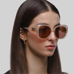 Flaneur Stylish Polarized Sunglasses for Women & Men Square-Frame - UV Protection, Lightweight, Scratch-Resistant, Trendy Eyewear & Accessories for Ladies UV400