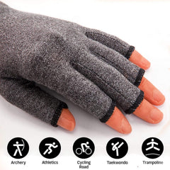 ELECDON Arthritis Compression Gloves, Women Men for Carpal Tunnel, Rheumatoid, Tendonitis, Fingerless Gloves for Computer Typing and Daily work- Compression Gloves for Pain Relief- (M) 1 Pair