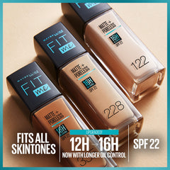 Maybelline New York New York Fit Me Matte & Poreless Foundation 16H Oil Control with SPF 22-121