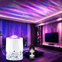 SUNFUCAN Northern Galaxy Light Aurora Projector,33 Light Effects Night Lights LED