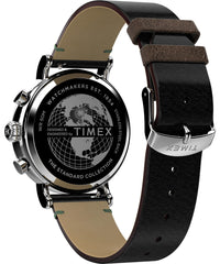 Timex Waterbury Standard Men's Chronograph Watch with Leather Strap - Green