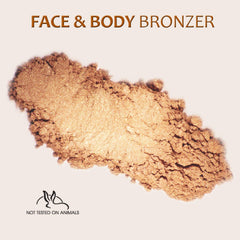 Mineral Make Up Bronzer Powder, Loose Powder Makeup, Natural Makeup, Highlighter Makeup, Contouring Makeup, Professional Makeup, Cruelty Free Makeup, Face & Body Bronzer By - 2g