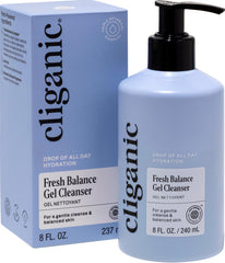 Cliganic Hydrating Gel Cleanser with Triple Botanical Complex® – Gentle Face Wash with Jojoba, Rosehip & Argan Oils – Removes Makeup & Impurities – Aloe Vera & Glycerin for Balanced, Glowing Skin - 8oz