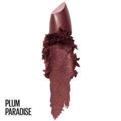 Maybelline New York Color Sensational Lipstick, Lip Makeup, Cream Finish, Hydrating Lipstick, Plum Paradise, Wine Plum,1 Count