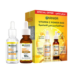Garnier Fast Bright Day Face Serum and Night Serum Face Serum Duo
