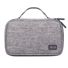 Sisma Travel Cords Organizer Universal Small Electronic Accessories Carrying Bag for Cables Adapter USB Sticks Leads Memory Cards, Gray