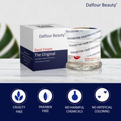Dalfour Beauty Whitening Cream- 50g (1.5oz)| Help Brighten complexion & soften skin | Formulated with Glycolic Acid & natural extracts to achieve the Coveted glass skin appearance| Skincare Regimen