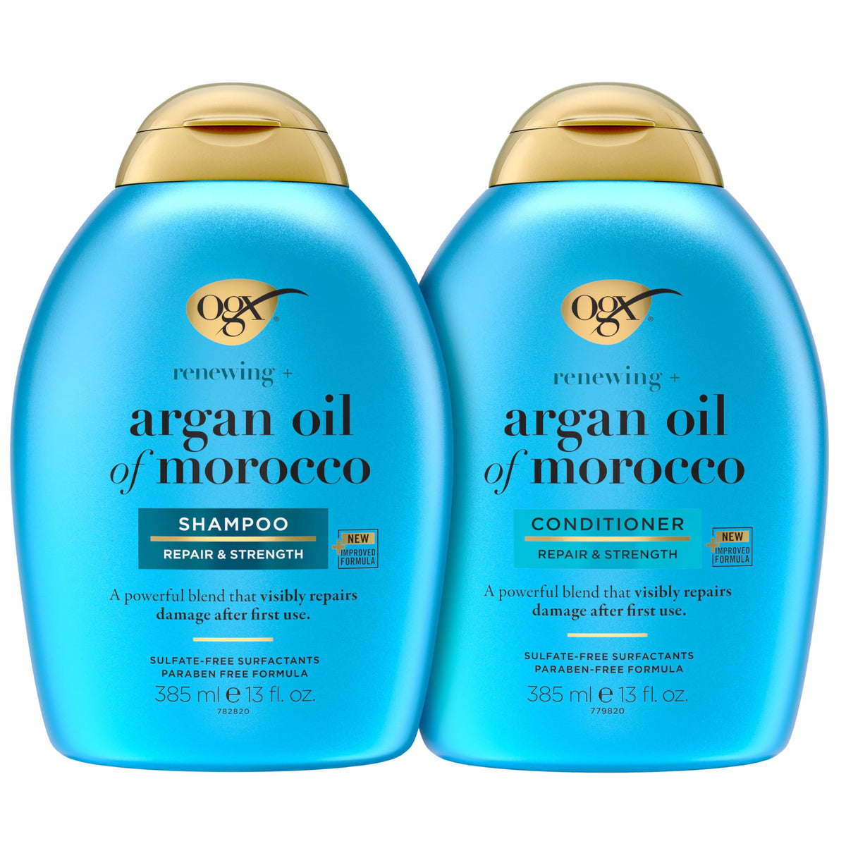 Ogx Shampoo & Conditioner Renewing+ Argan Oil Of Morocco 385ml Pack Of 2