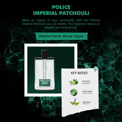 Imperial Patchouli by Police for Men - Eau de Toilette, 100ml