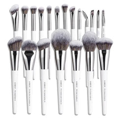 LORYP 20-Piece Professional Makeup Brush Set – Soft Vegan Synthetic Brushes for Face & Eyes | Full-Size Luxury Cosmetic Kit