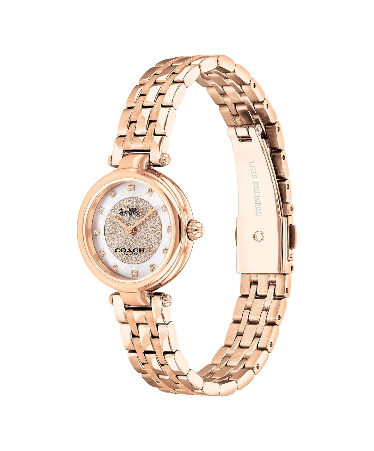 COACH PARK WOMEN's SILVER WHITE DIAL WATCH - 14503736