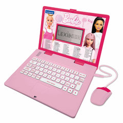 Lexibook Barbie, Educational and Bilingual Laptop in English/Italian, Toy for children with 124 activities to learn, play games and music, Pink